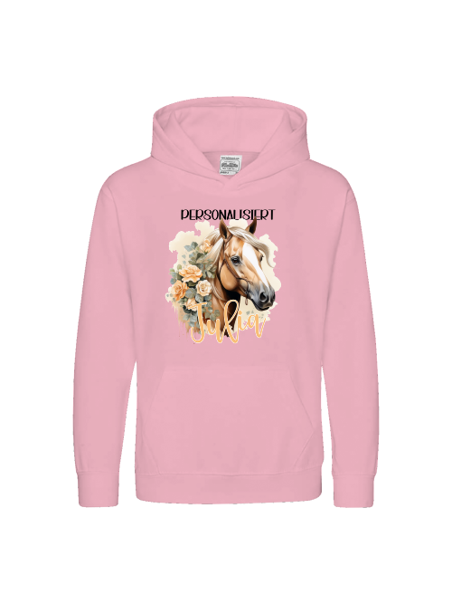 Kinderpullover, Pferdemotiv Haflinger *personalisiert Hoodie