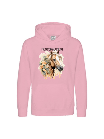 Kinderpullover, Pferdemotiv Haflinger *personalisiert Hoodie