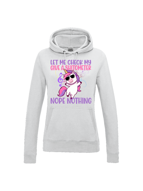 Einhorn Damen Hoodie, lustiges Einhorn-Motiv "Shitometer"